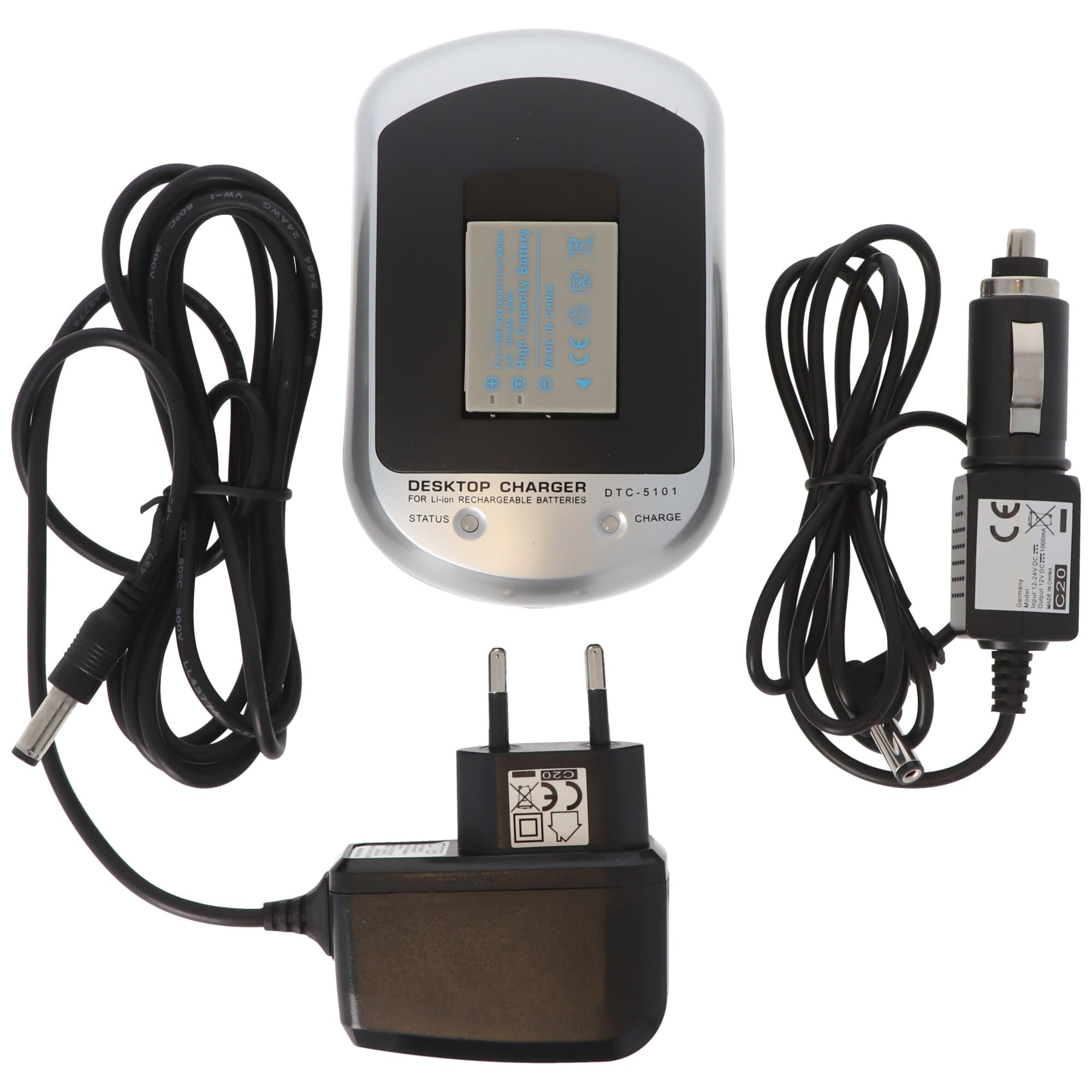 Chargeur rapide et batterie compatibles avec les batteries Olympus Li-30B